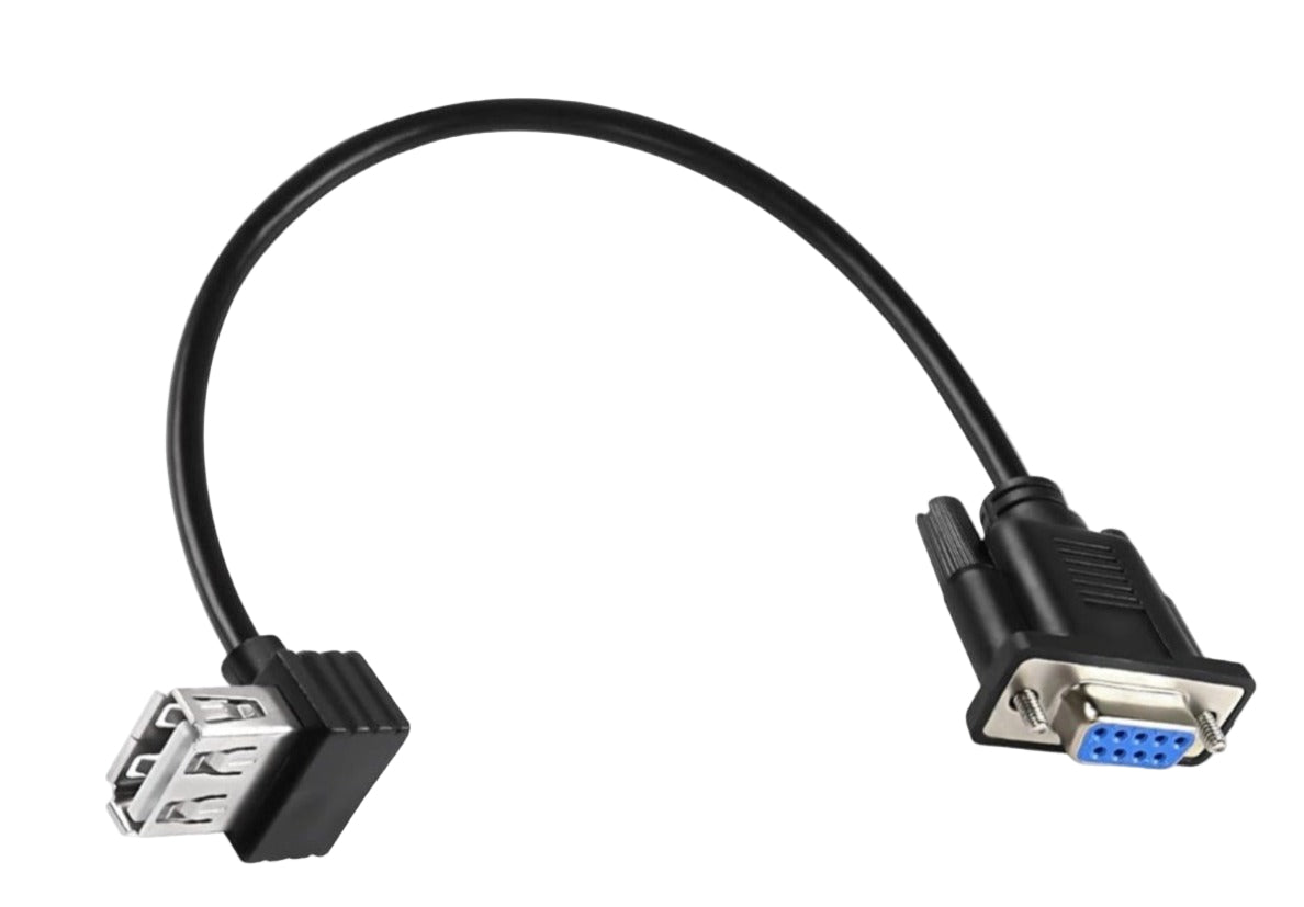 USB 2.0 female to RS232 DB9 female serial converter cable adapter for industrial and serial communication devices