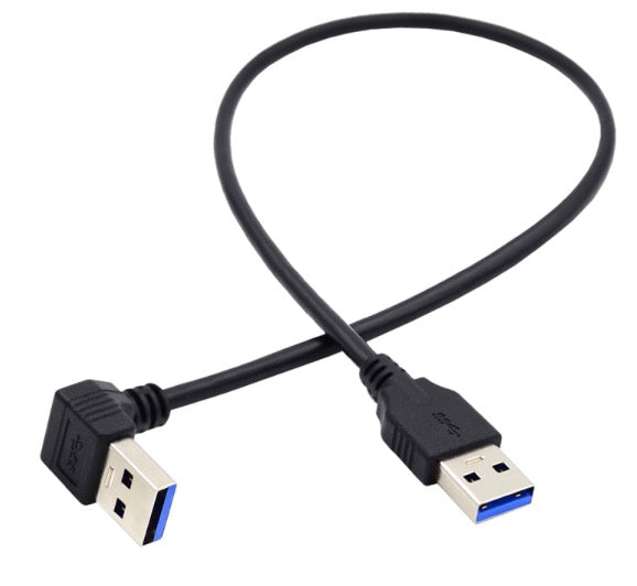 USB 3.0 down angled connector close up