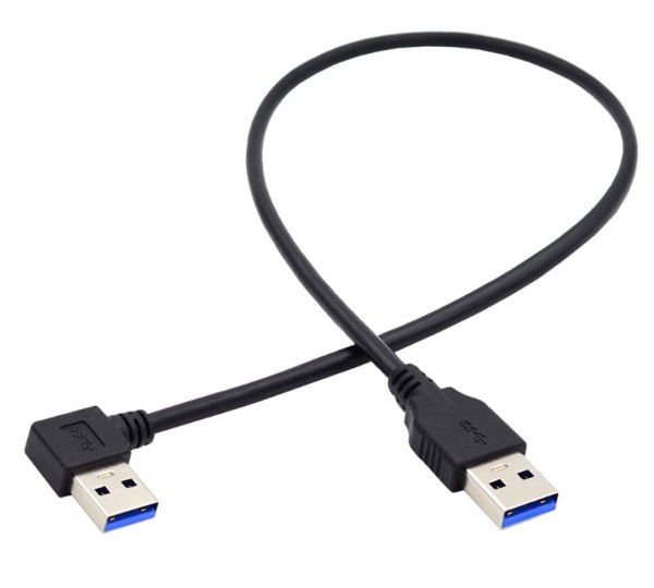 USB 3.0 left angled connector close up