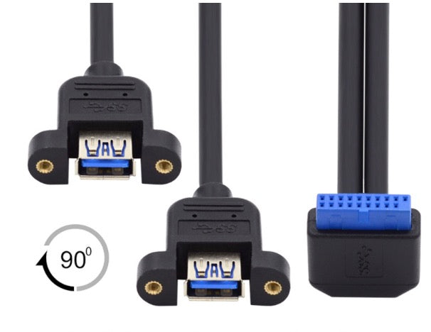 up angle USB 3.0 motherboard header connector
