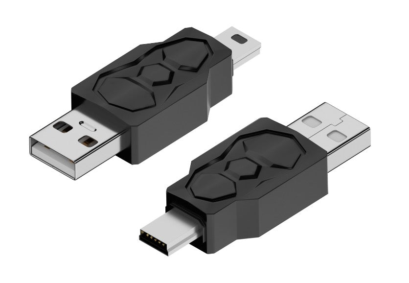 USB 2.0 Type A male to Mini USB 5 pin male adapter for charging and data transfer