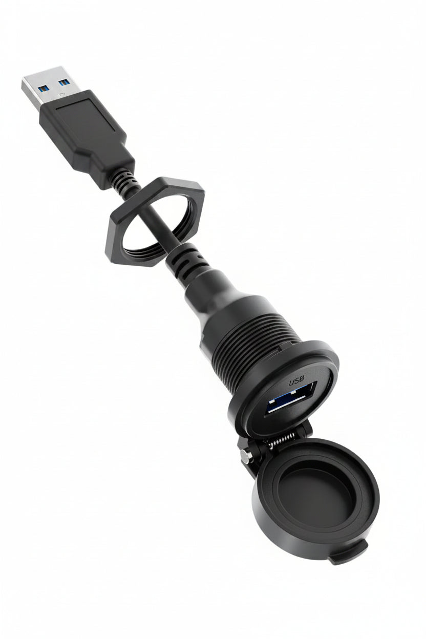USB A male to female waterproof extension cable