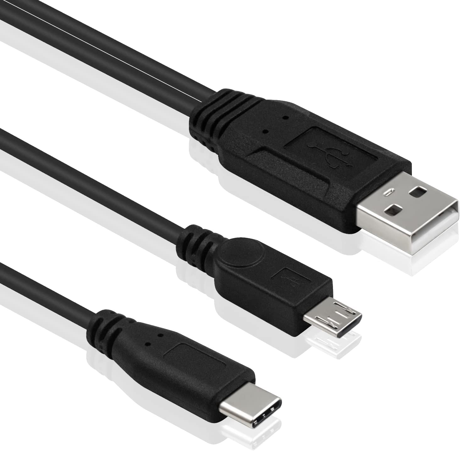 usb a splitter cable 30cm charging adapter