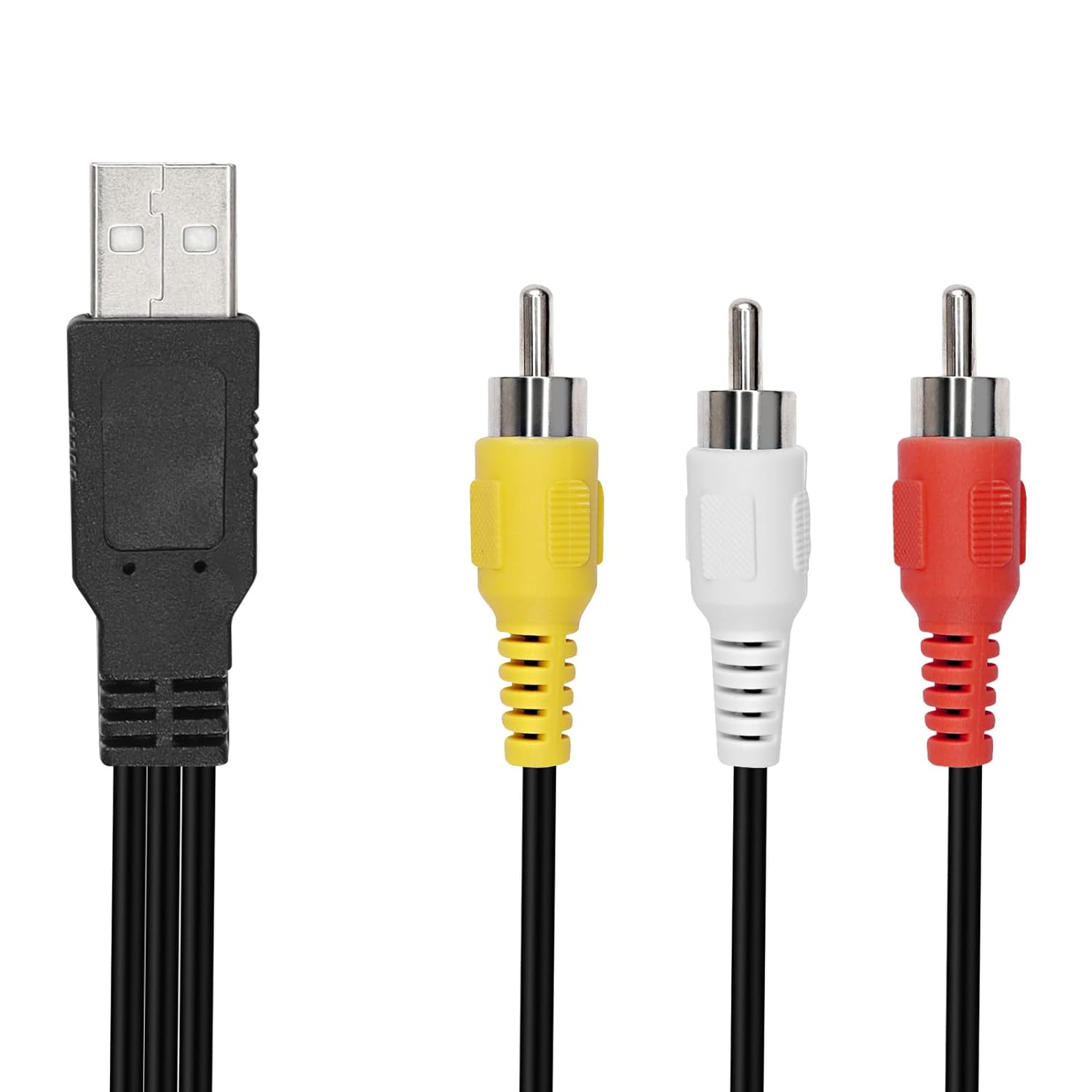 USB 2.0 A male to 3 RCA male AV audio video cable 1.5m