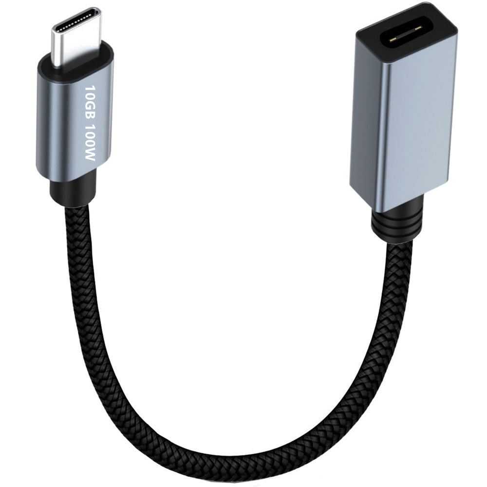 USB C male to female extension cable with 10Gbps data transfer