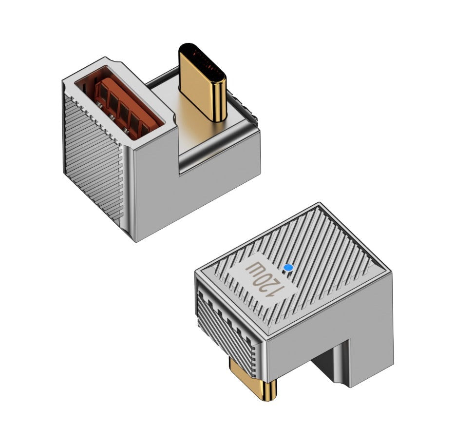 USB C 3.1 U shape male to USB 3.0 Type A female OTG adapter with aluminium alloy housing