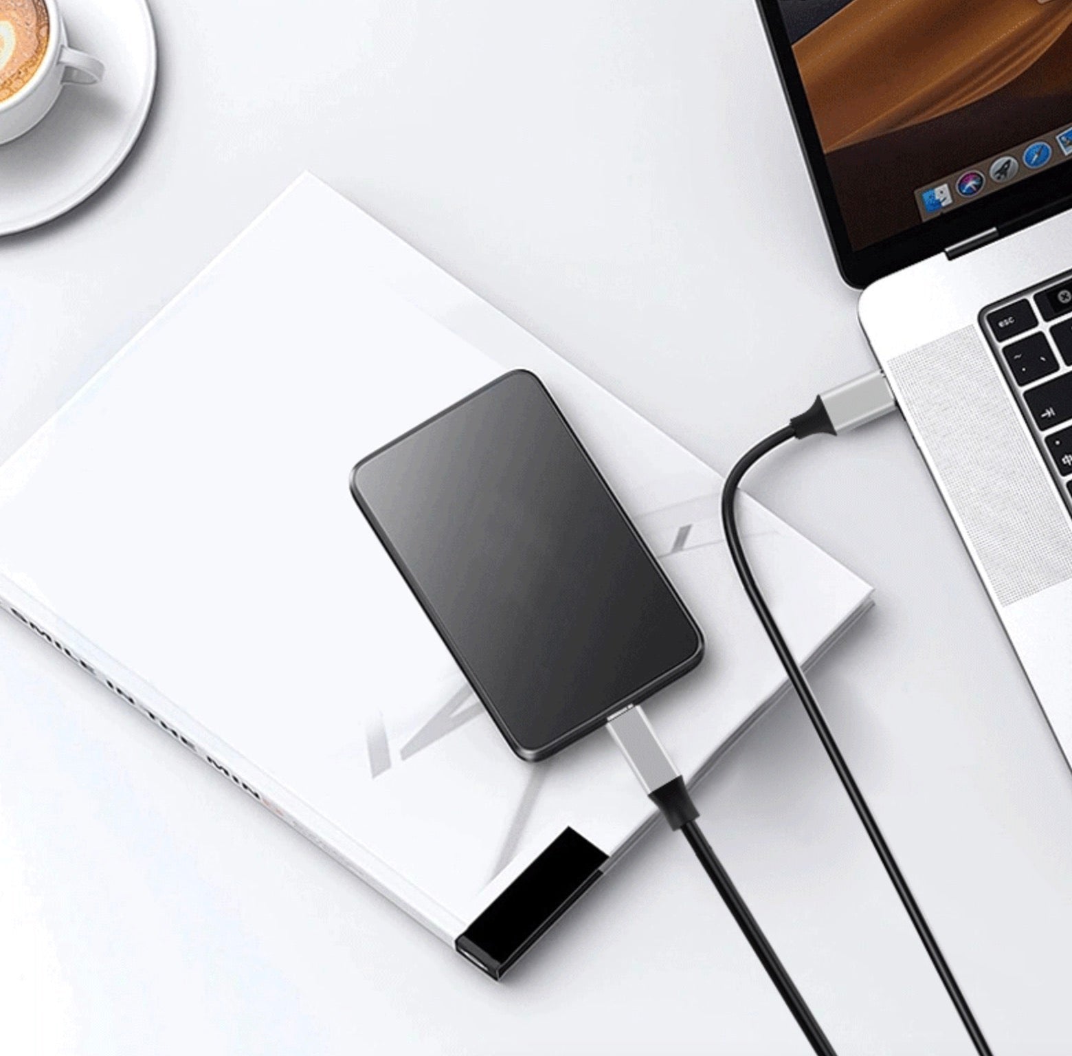 USB-C to USB-B 3.0 SuperSpeed printer cable