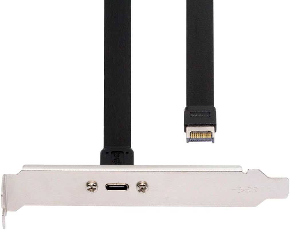 USB-C port on PCI-E bracket for motherboard Type-E header