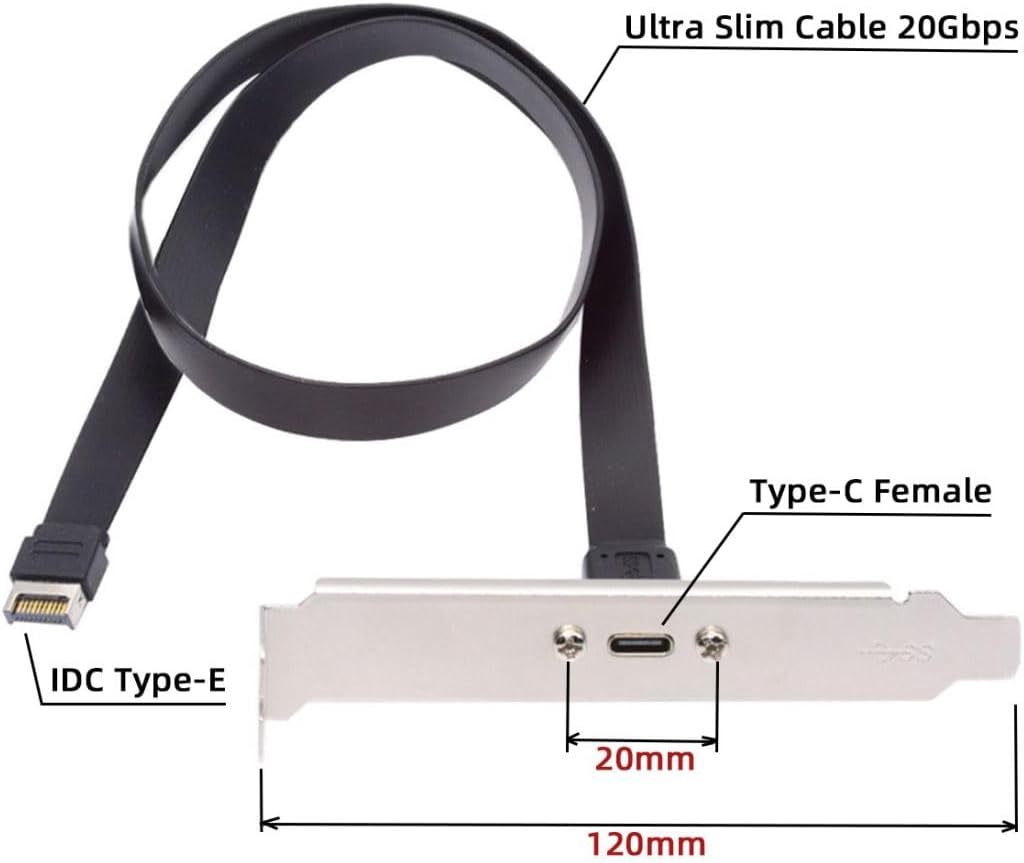USB-C port on PCI-E bracket for motherboard