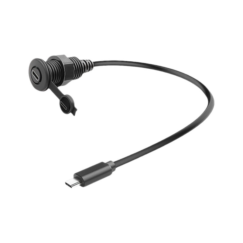 USB C bulkhead mount cable Type C male to female