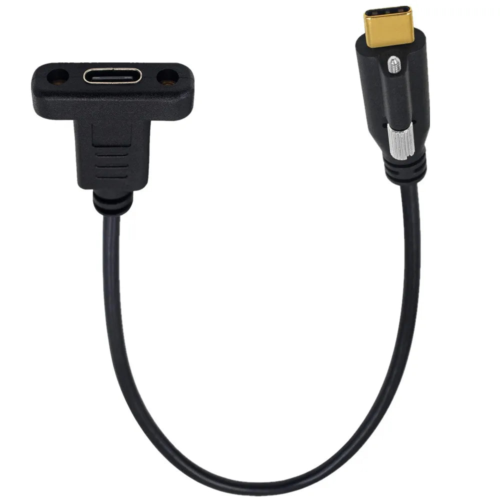 USB C extension cable supporting 10Gbps data transfer and 5A charging