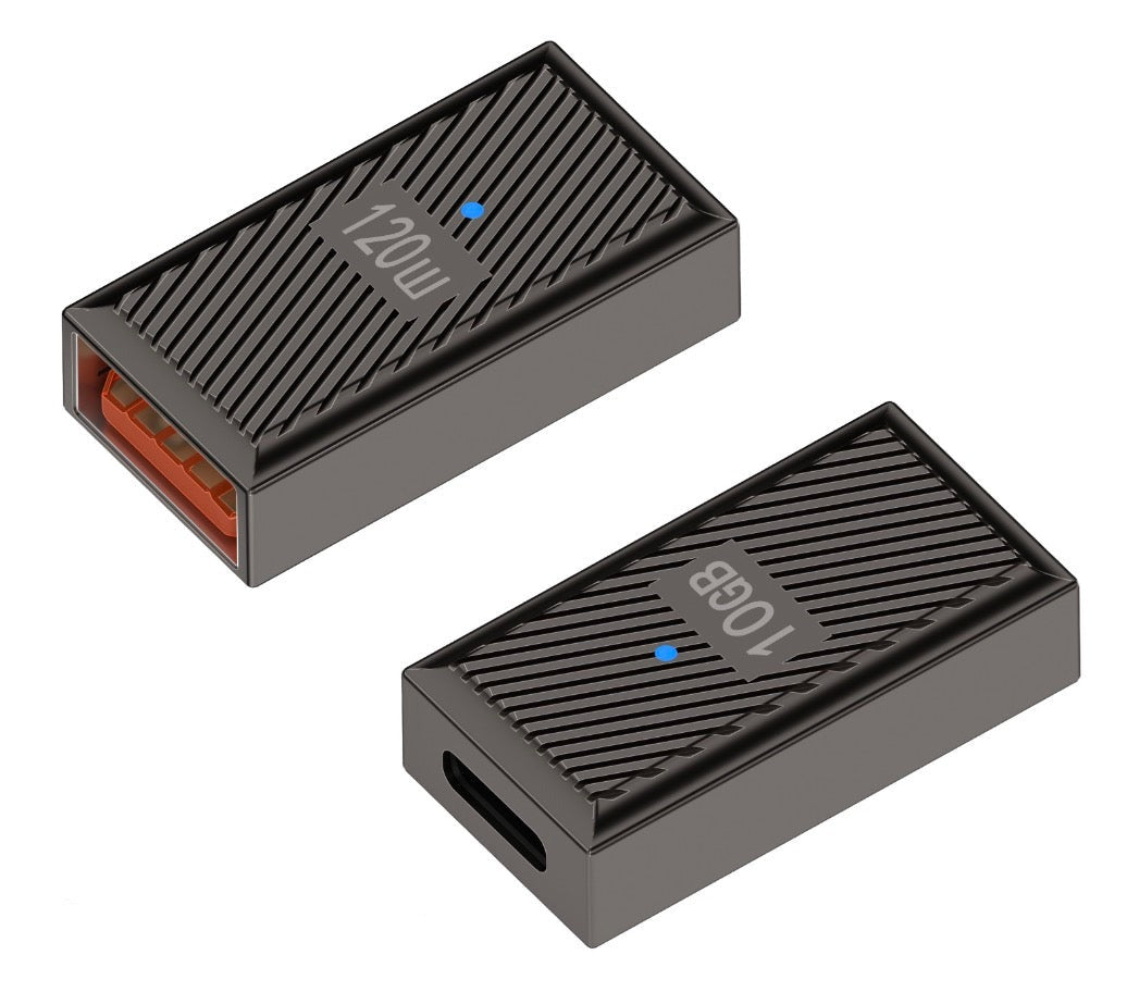 USB C female to USB 3.0 female OTG adapter with aluminium alloy housing