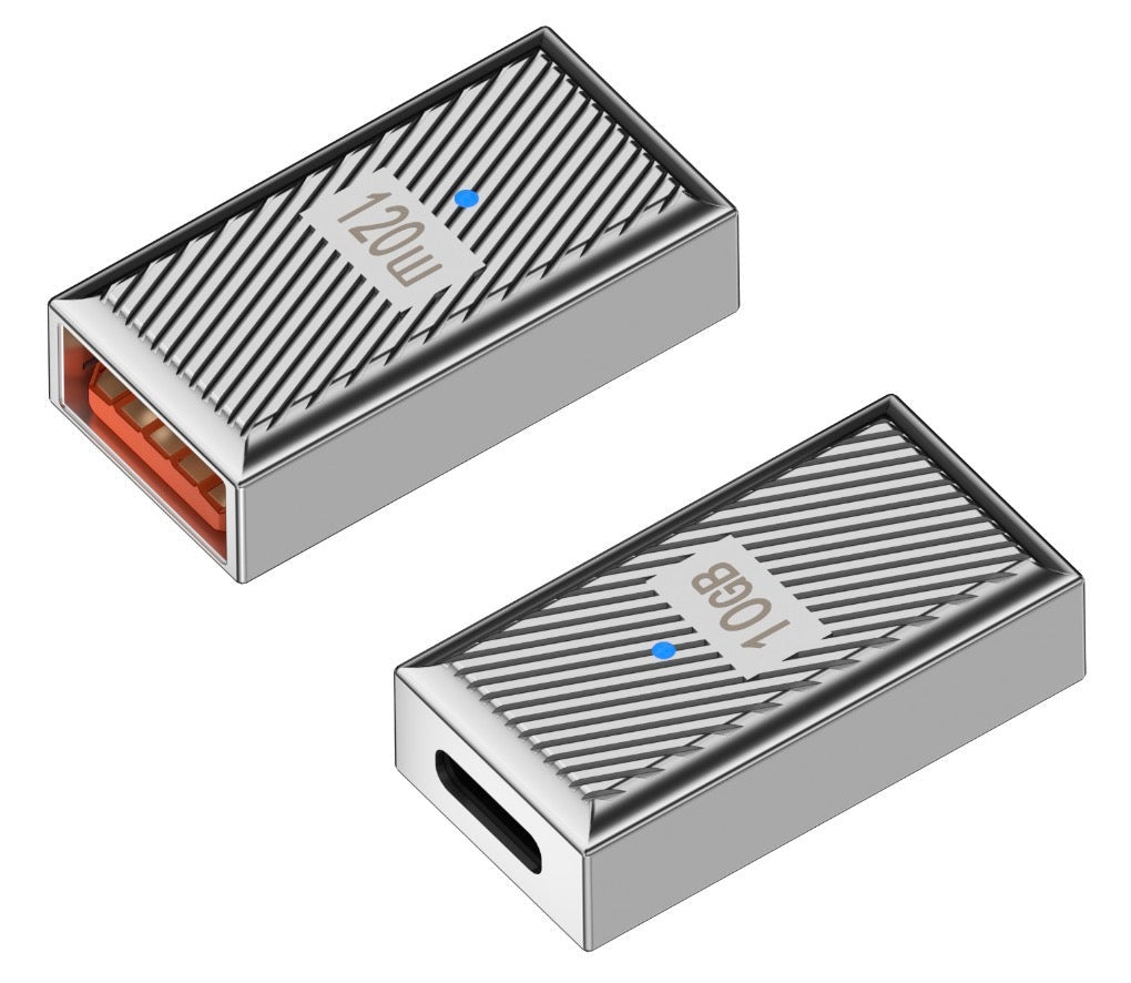 USB C female to USB 3.0 female OTG adapter with aluminium alloy housing