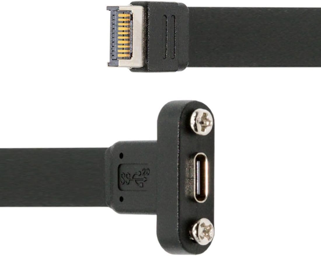 USB-C rear panel expansion adapter installed in PC case