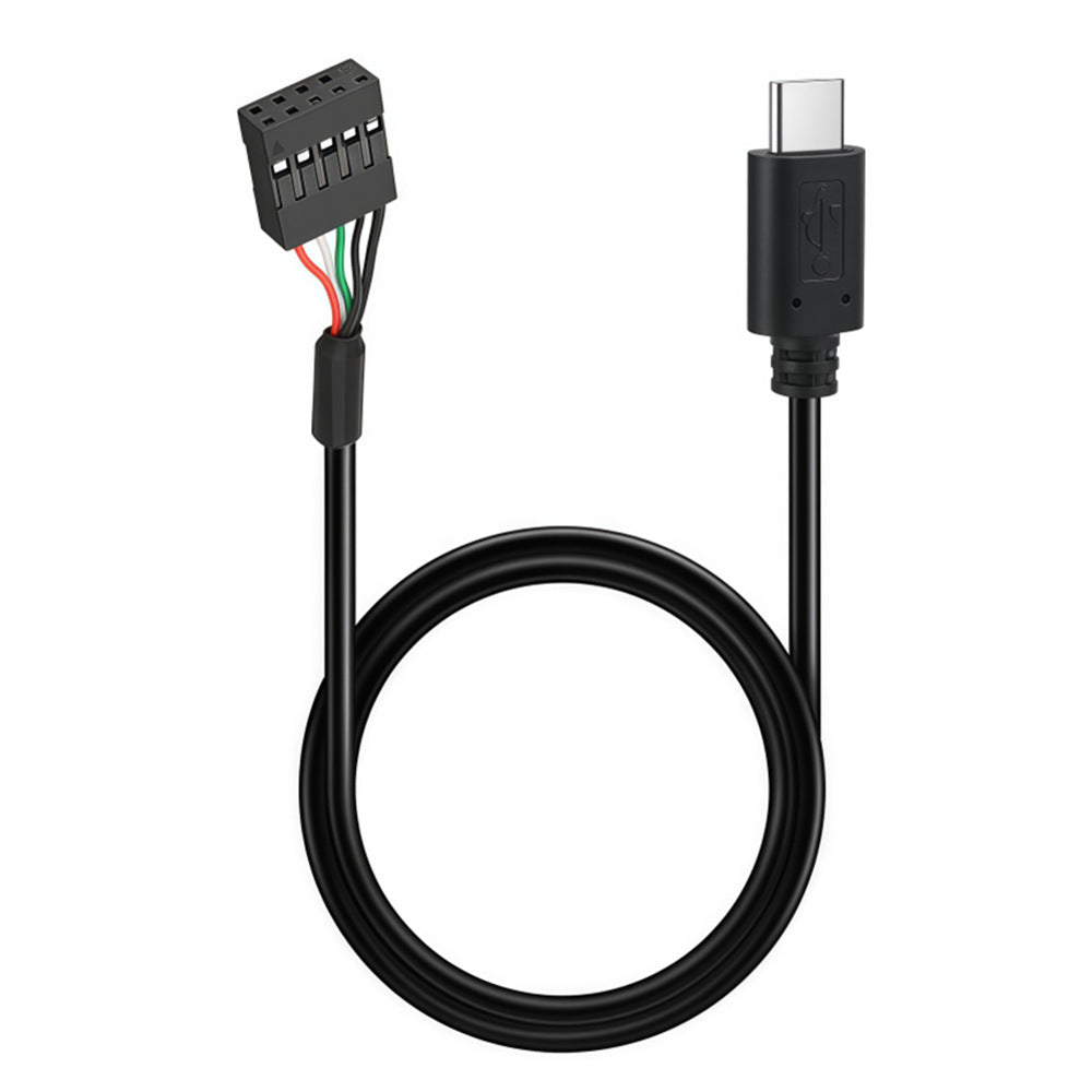 USB-C male to USB 2.0 9-pin motherboard header cable