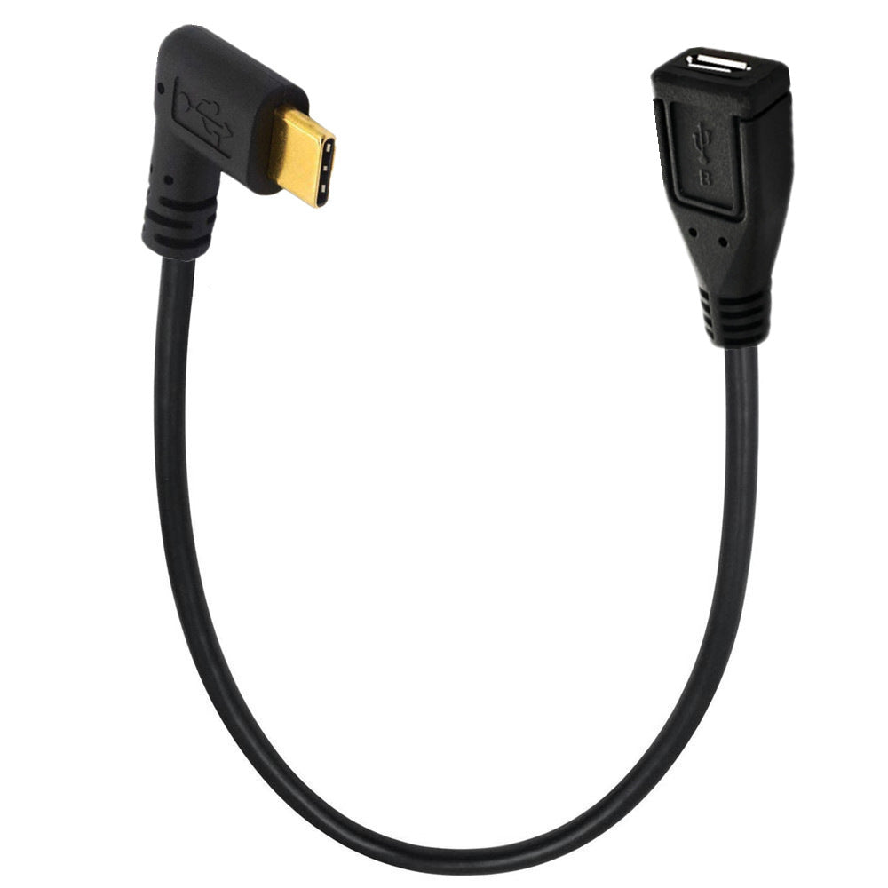USB-C to Micro USB 5 pin female adapter cable