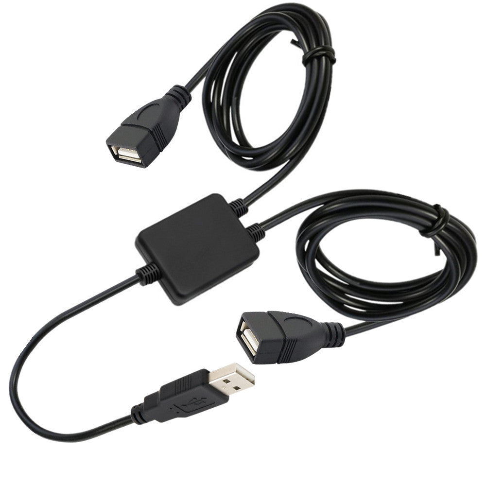 usb 2.0 male to dual usb female splitter cable 1m
