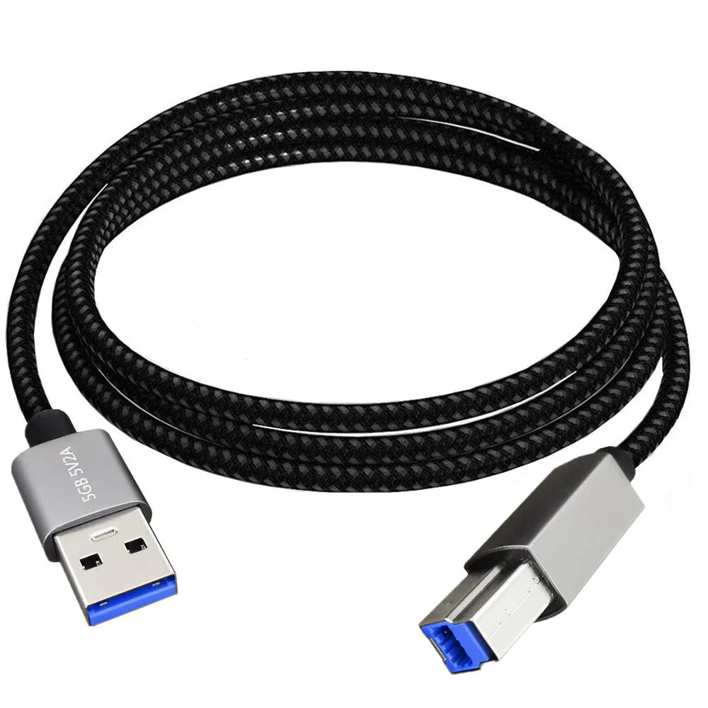 Overview of the USB 3.0 Type-A to Type-B braided cable
