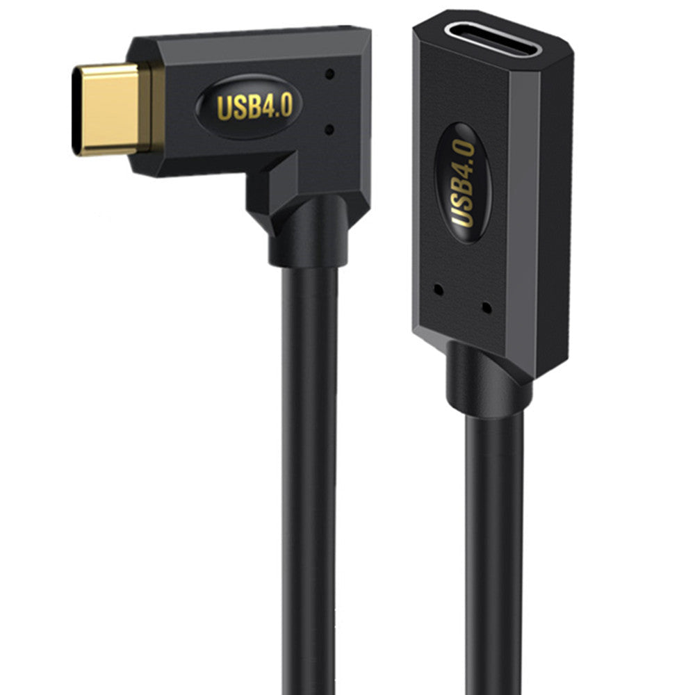 USB 4.0 USB-C right angle extension cable with 40Gbps support