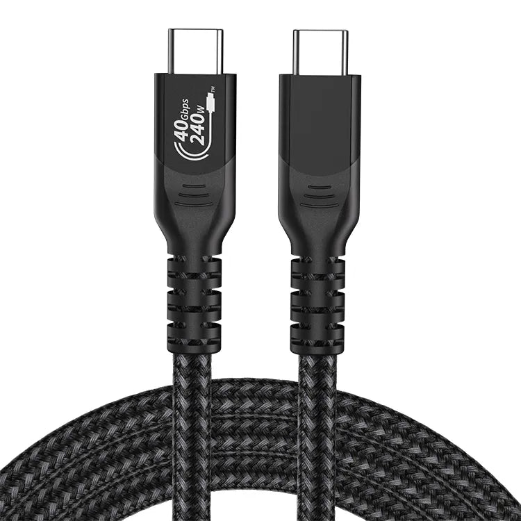 USB4 USB-C cable 240W fast charging braided cable