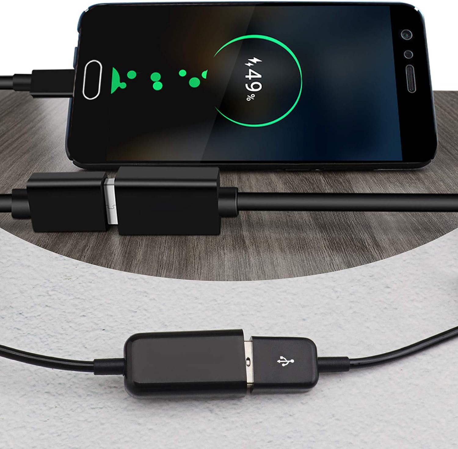 USB-A 2.0 Male to Female Coiled Data Charge Extension Cable