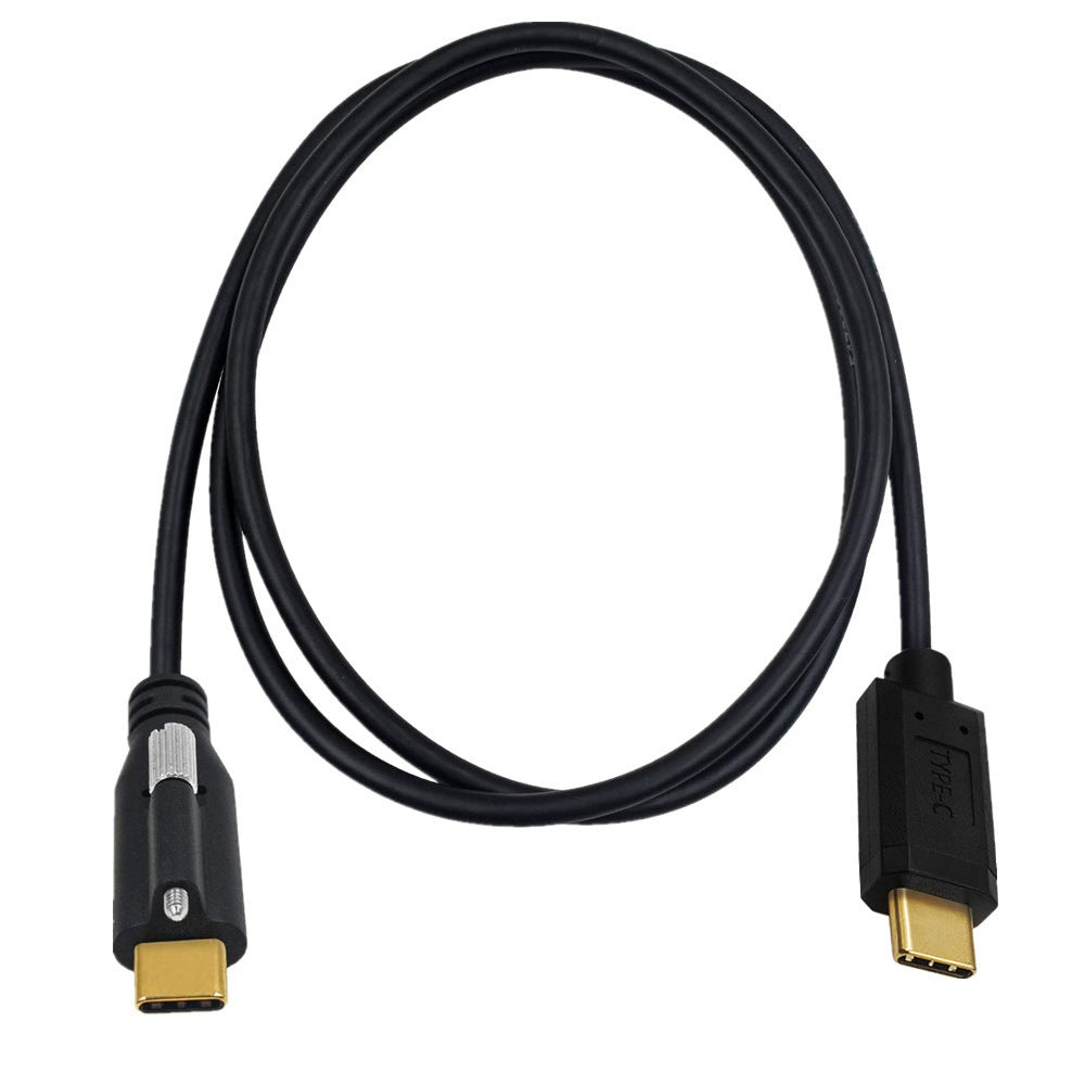 USB C to USB C 3.1 Data & Charge Cable, Single Screw Panel Mount, 10Gbps/5A