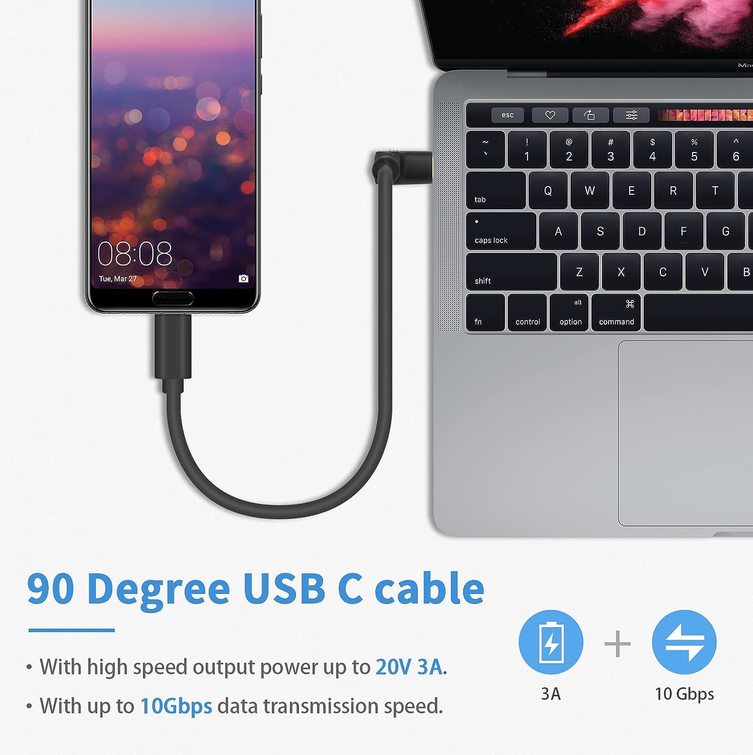 USB C Male to USB C Male PD Charging Cable USB 3.1