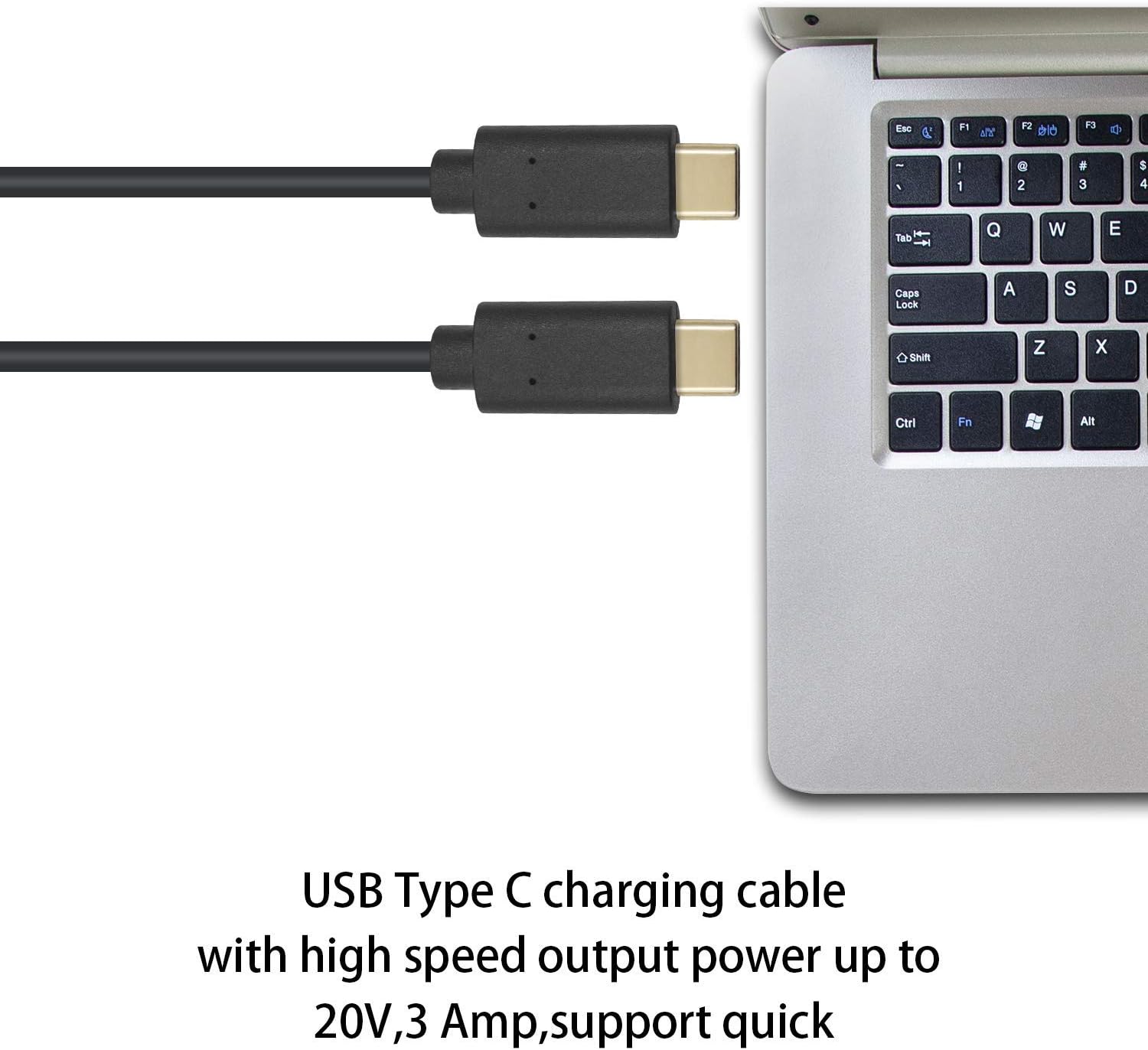 USB C to USB C PD Fast Charging Cable 3A 10Gbps