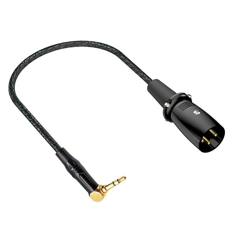 metal XLR male connector for professional audio cable