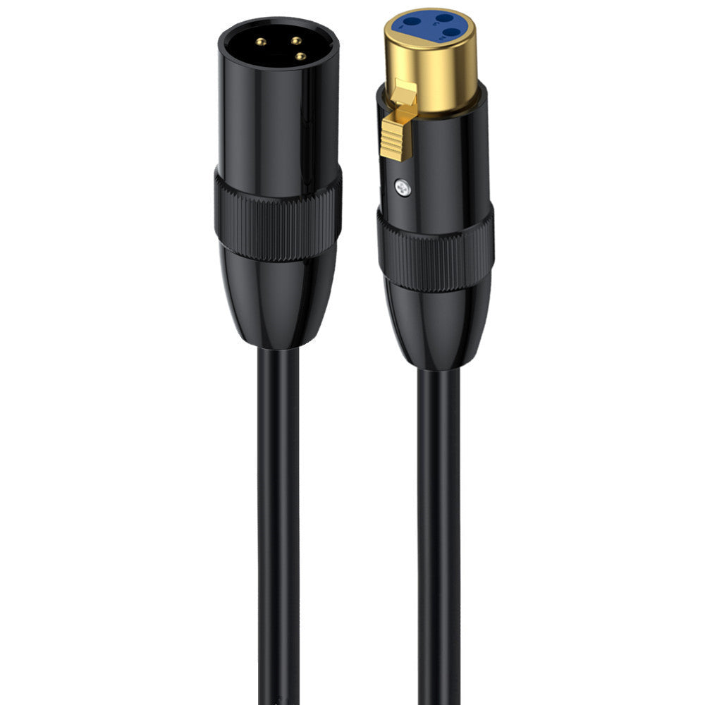 XLR male to female balanced microphone cable with shielded design