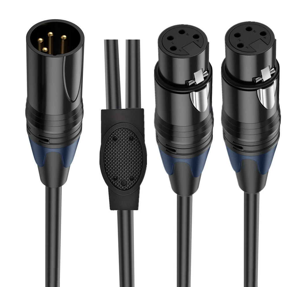 XLR Y splitter cable with dual female connectors