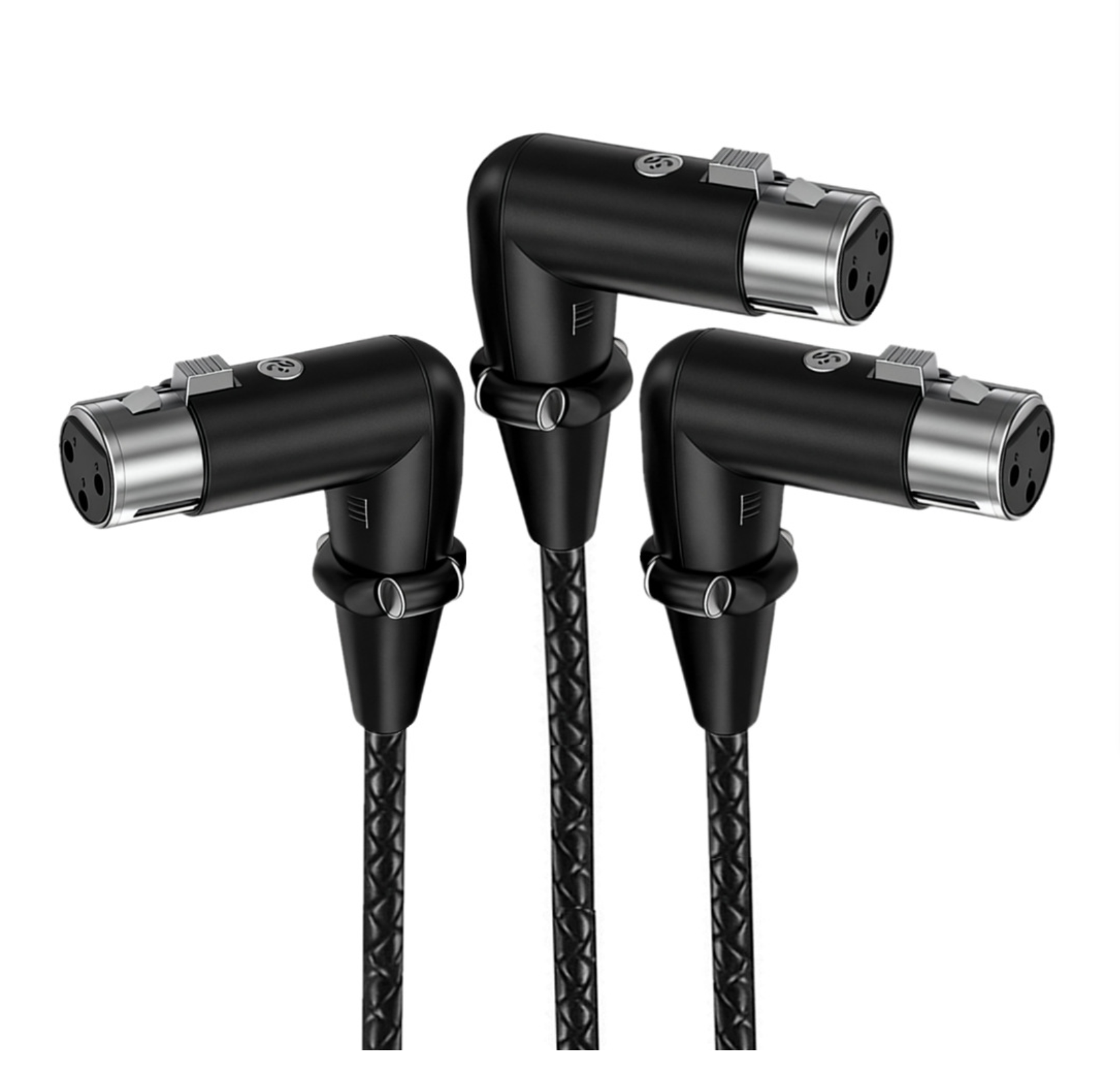 XLR Y Splitter Cable – 3-Pin 1 Female to 2 Female Balanced Mic Adapter 0.5m