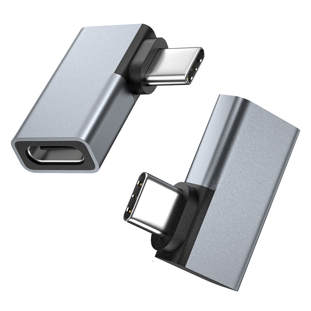 8K USB C Male to Female Data Charging OTG Angled Adapter USB 4.0 100W 40Gbps