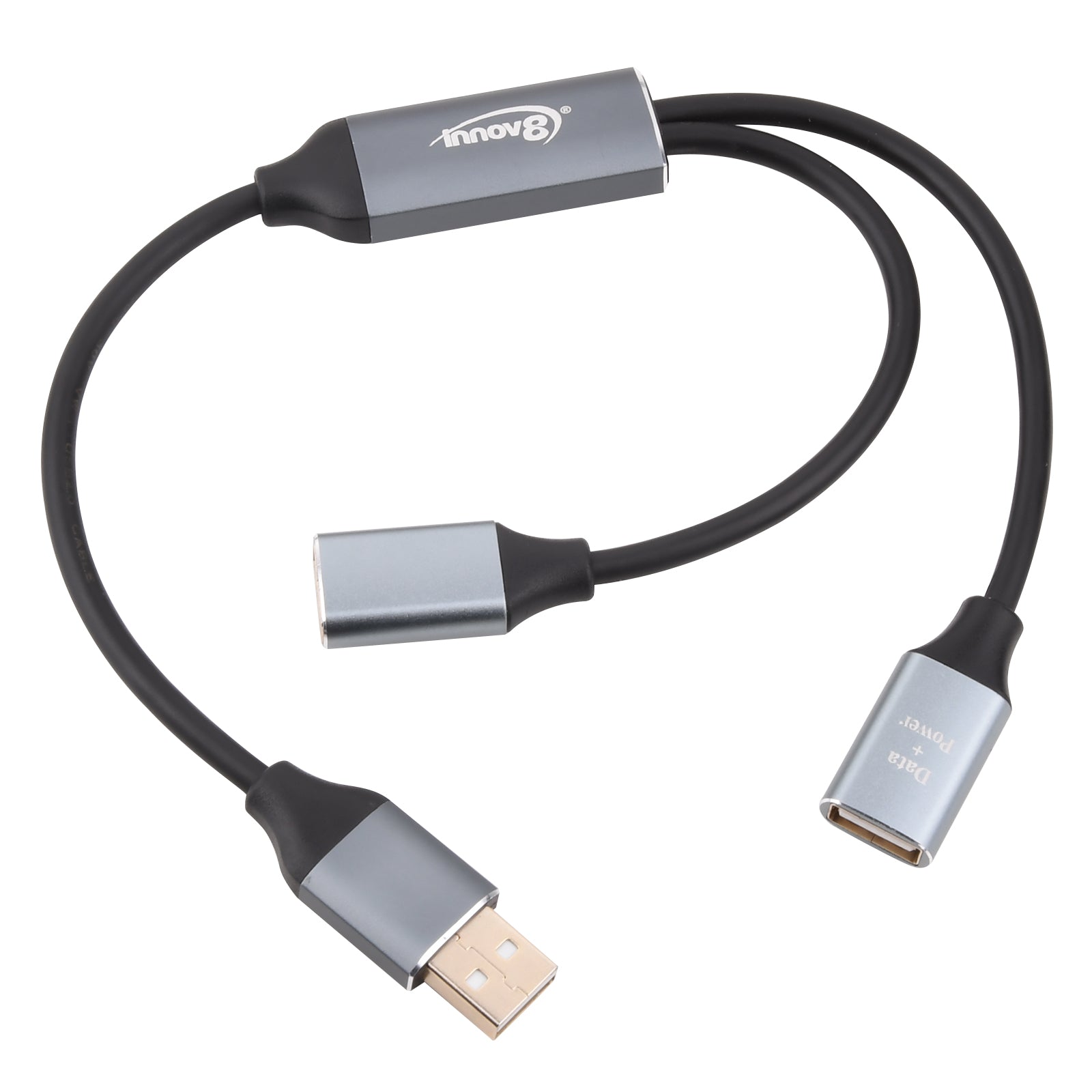 USB 2.0 A Male to 2 Female Extension Data Charging Cable Y Splitter