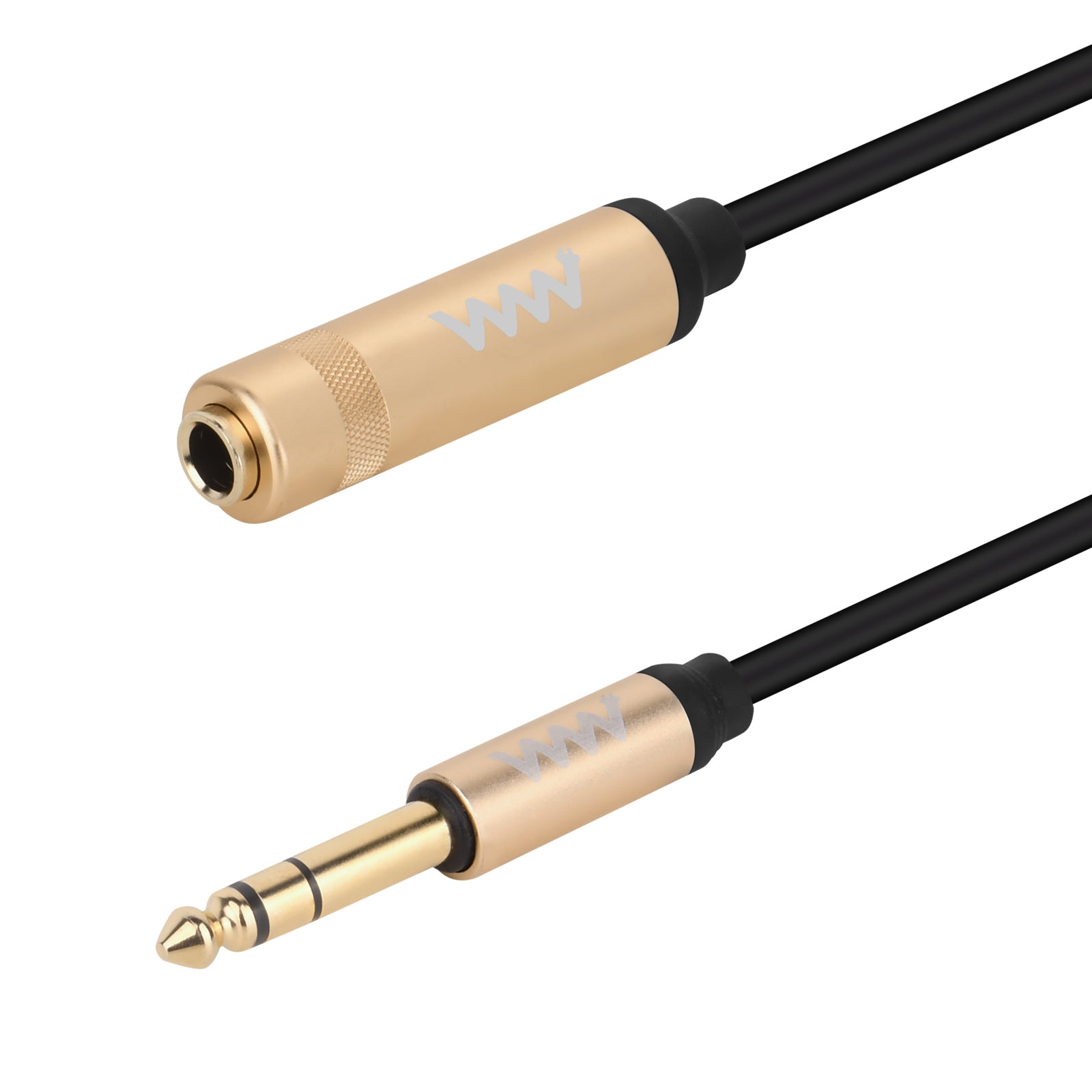 6.35mm 1/4 inch TRS Stereo Male to Female Audio Extension Cable 3m