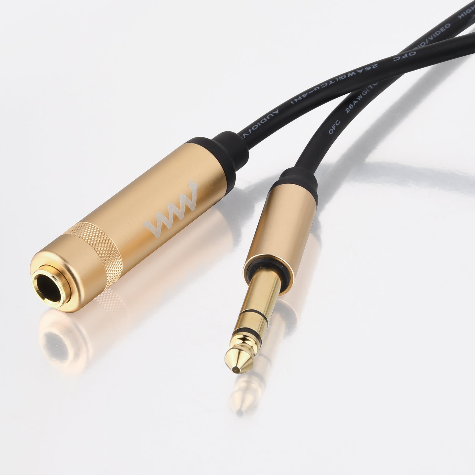 6.35mm 1/4 inch TRS Stereo Male to Female Audio Extension Cable 3m