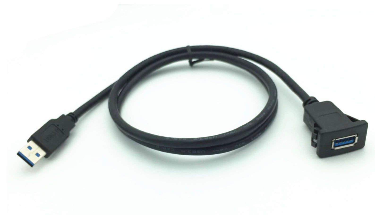 USB 3.0 Type A Male to Female Dash Mount Cable