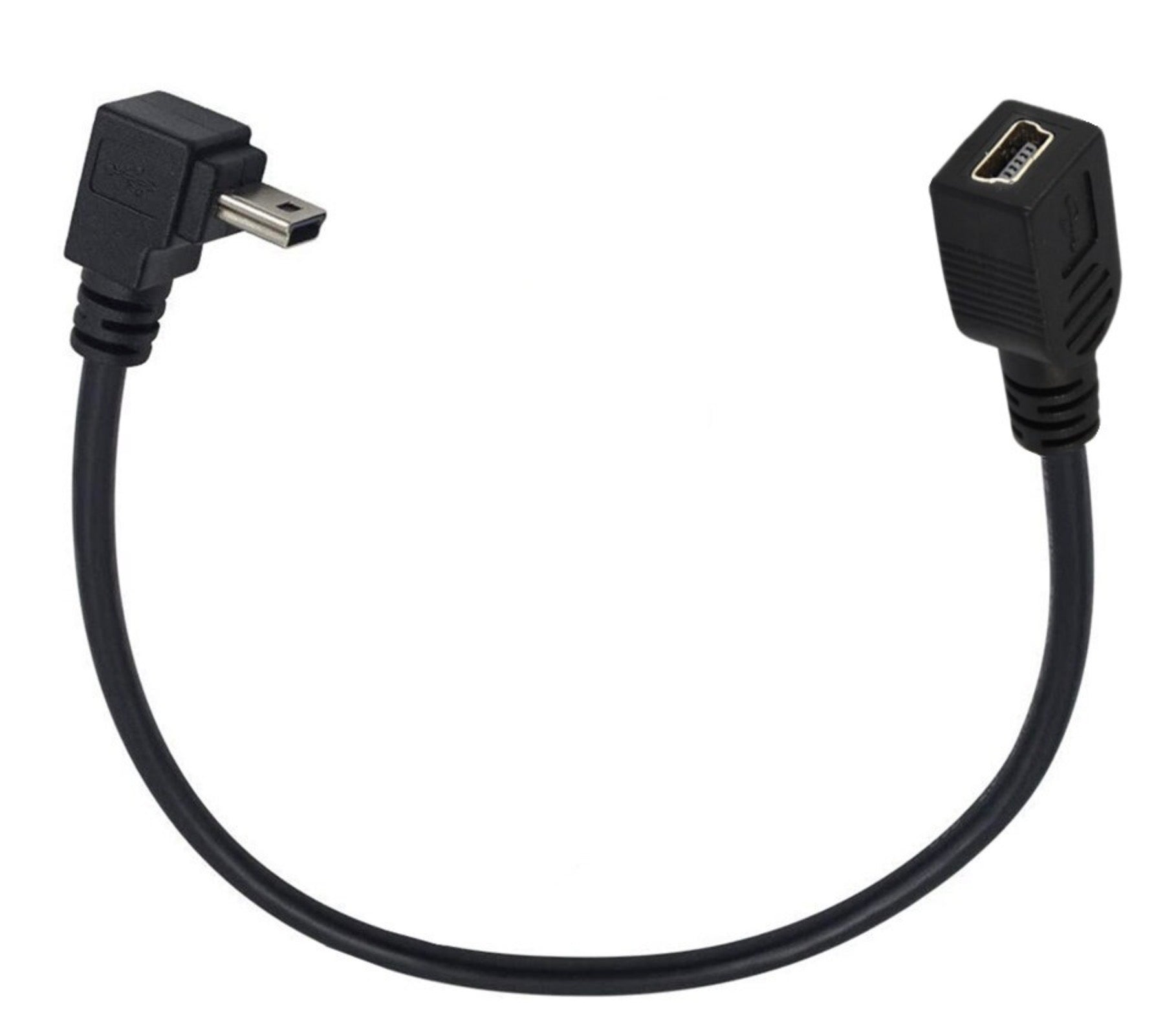 Mini USB Type-B Male to Female Cable – 0.25m Data & Power Extension Cord