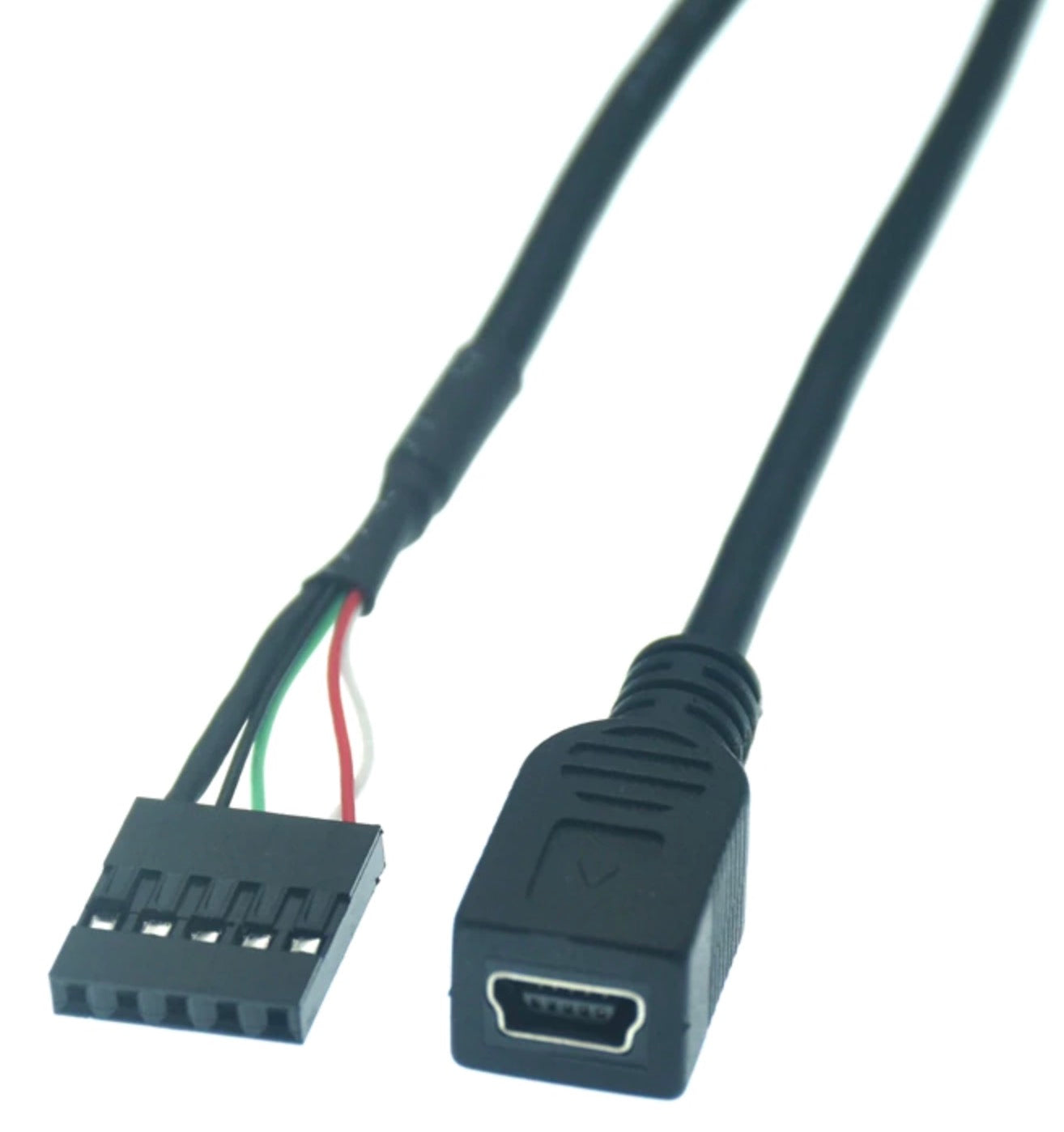 Mini USB to 5 Pin Motherboard Female Dupont Extension Cable 0.5m