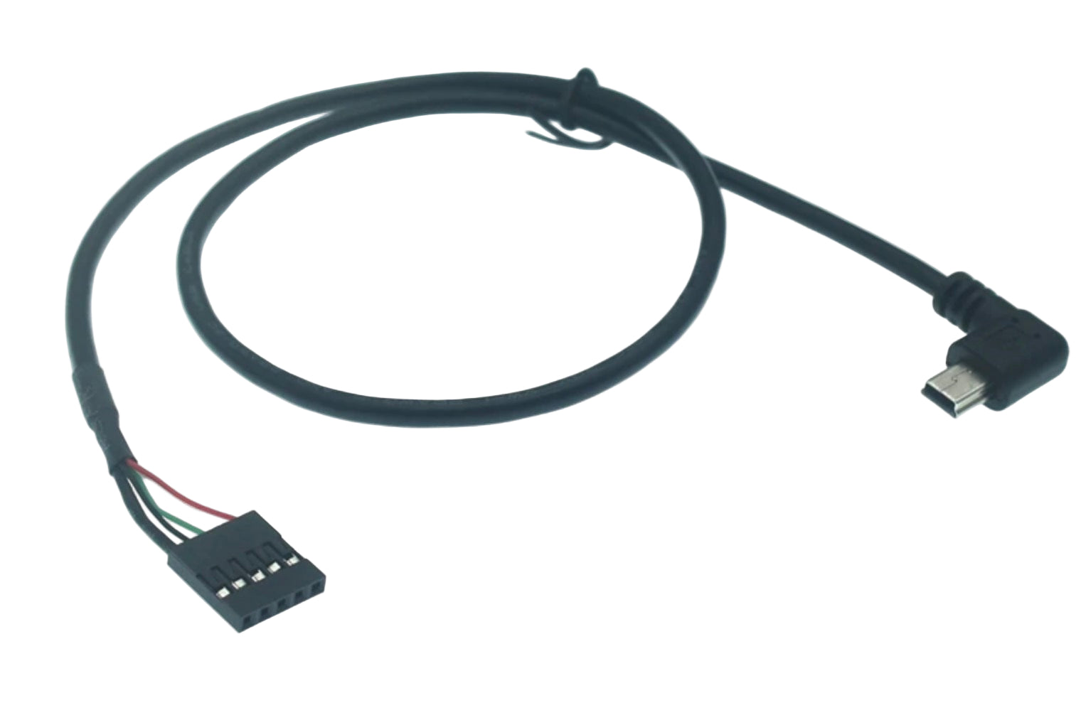 Mini USB to 5 Pin Motherboard Female Dupont Extension Cable 0.5m