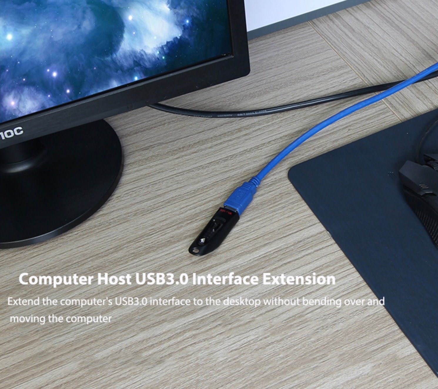 USB 3.0 Type A Male to Female Extension Cable 1m