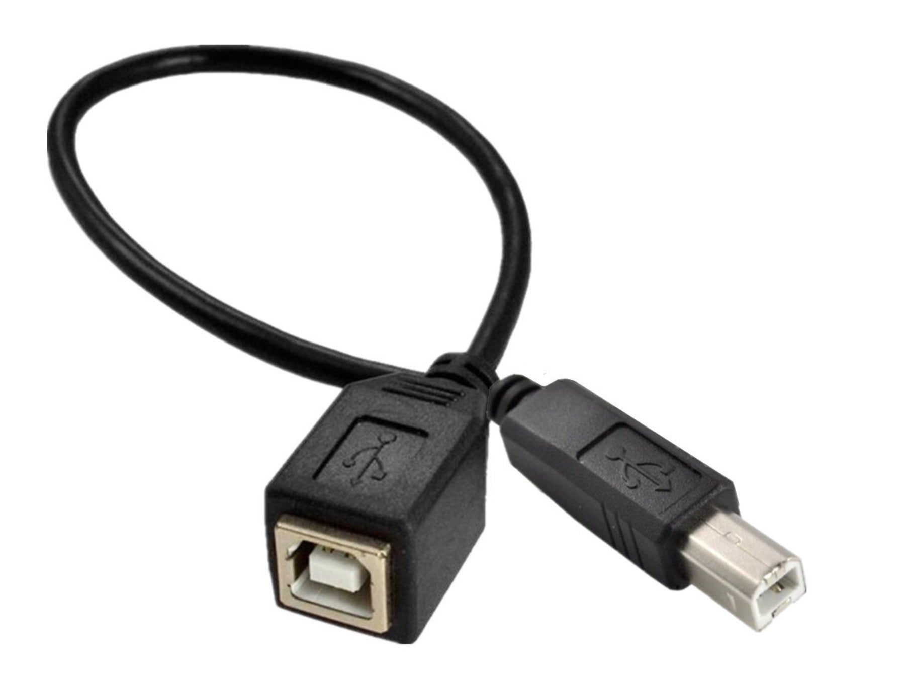 USB 2.0 Type B Male to Female Printer Extension Cable 0.25m