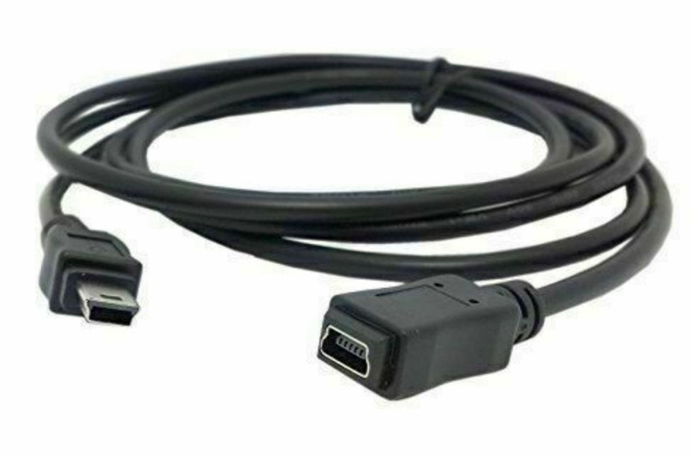 Mini USB Type B 5 Pin Male to Female Extension Cable 1.5m