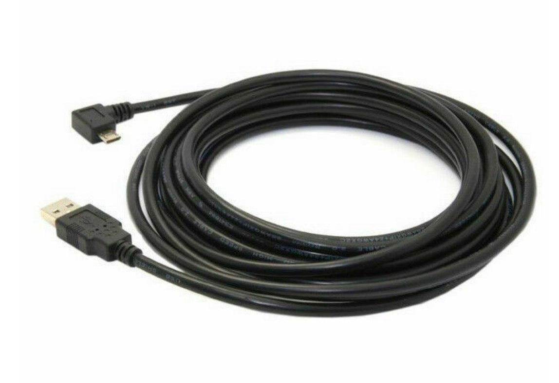 Micro 5 Pin USB Male to USB 2.0 Type A Data Charge Cable 5m