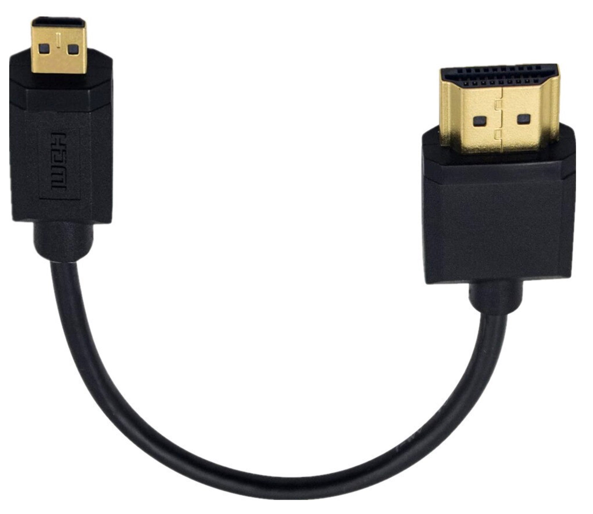 Ultra Thin Micro HDMI to HDMI 4K Cable 4K 0.15m