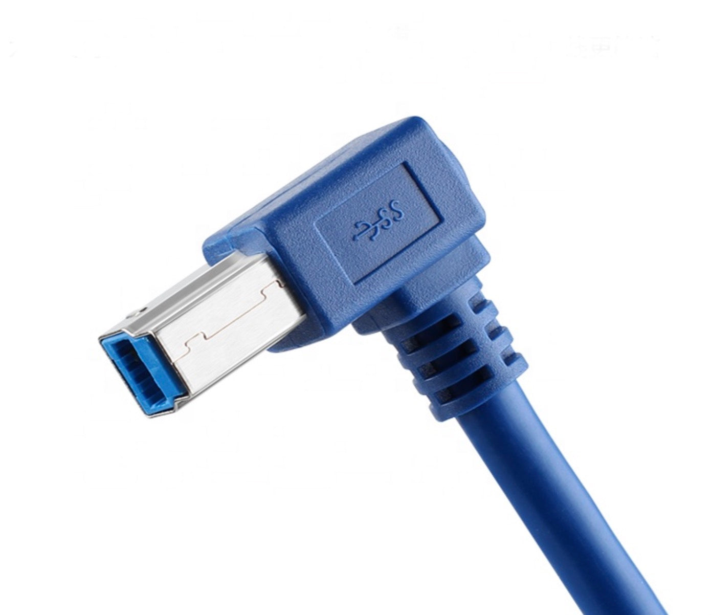 USB-A 3.0 Male to USB Type B Male Printer Cable (Right Angle)