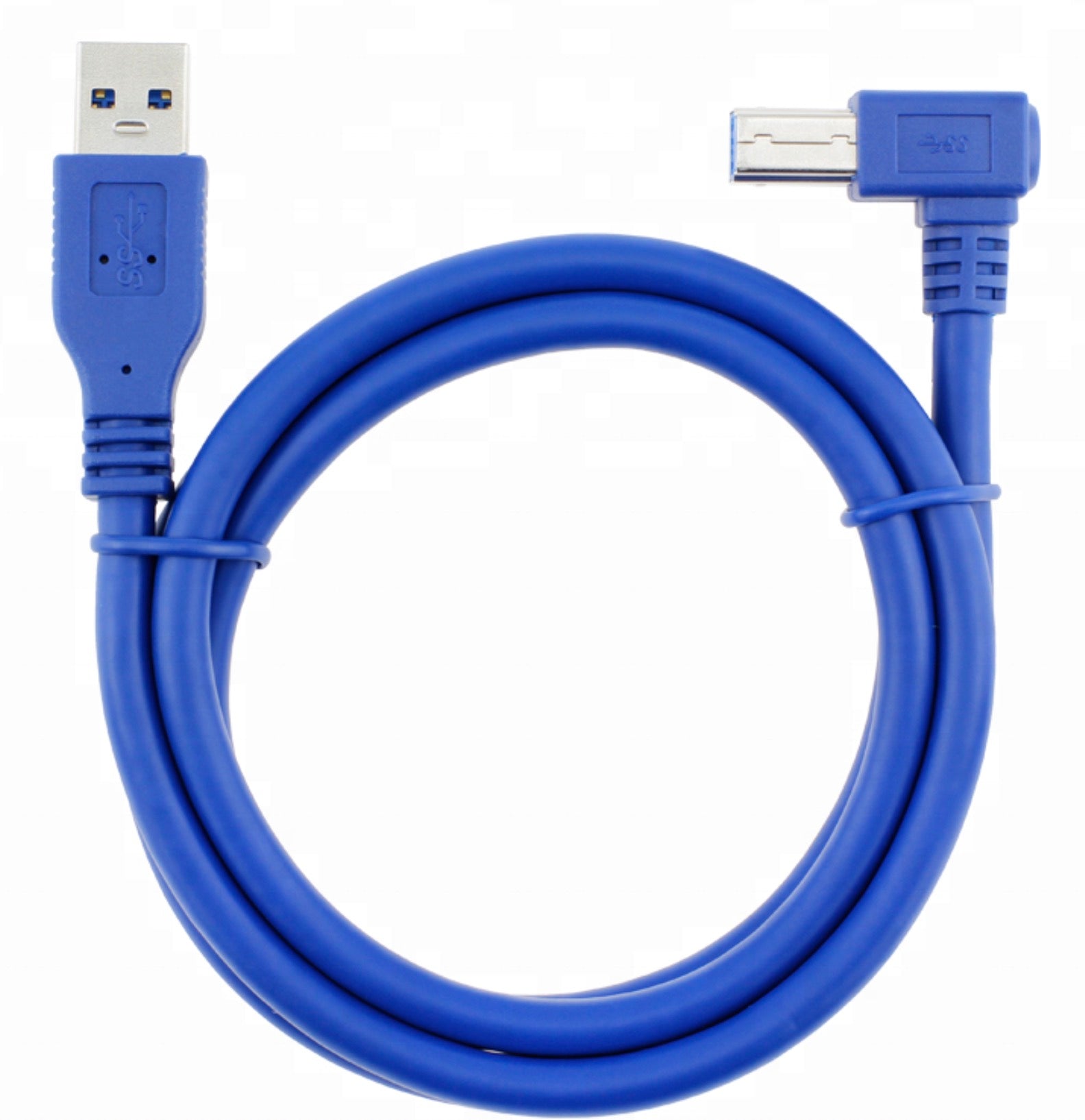 USB-A 3.0 Male to USB Type B Male Printer Cable (Right Angle)