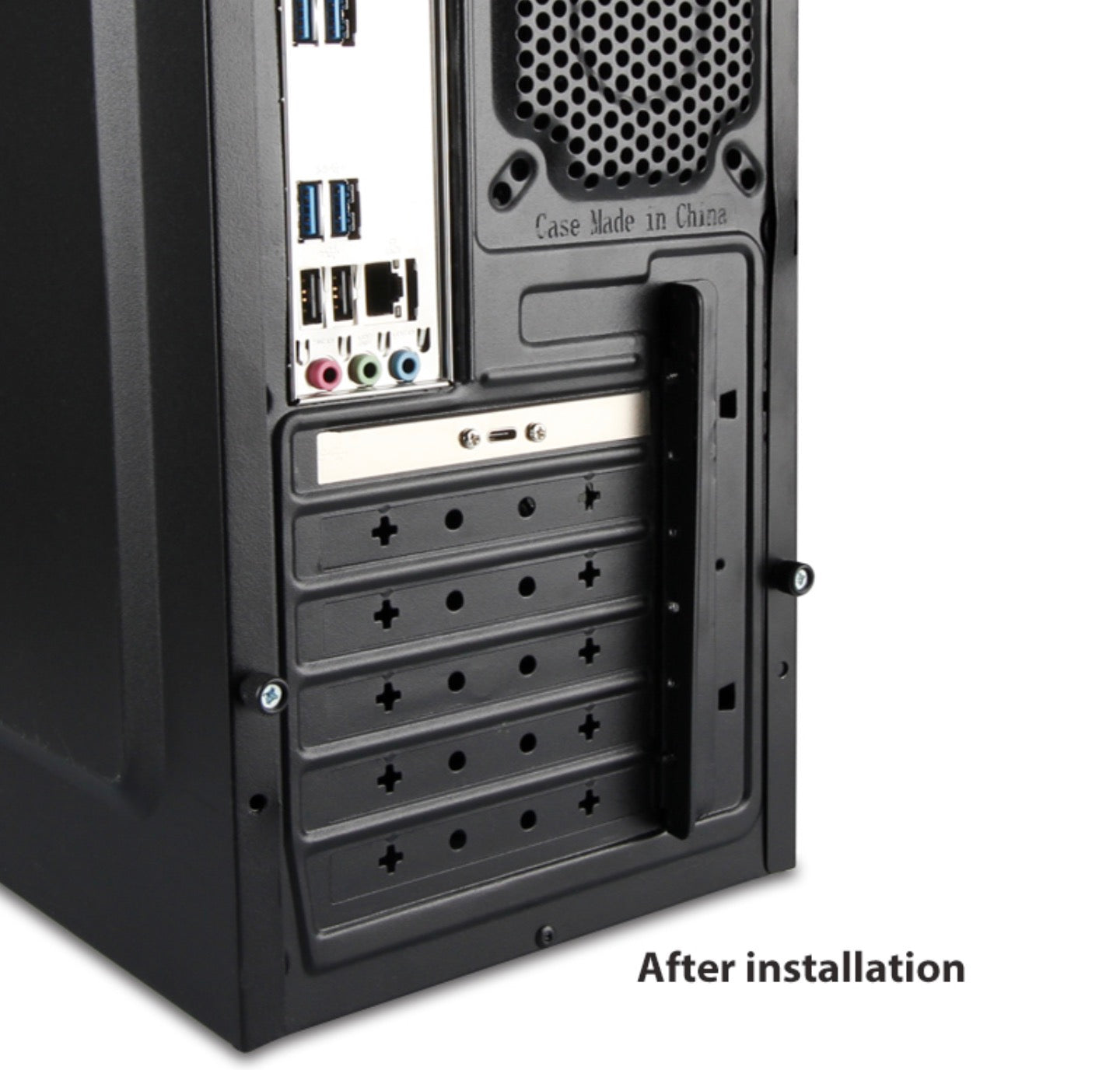 USB 3.1 Type-C Female Panel Mount to USB Type E 20 Pin 10Gbps 0.5m