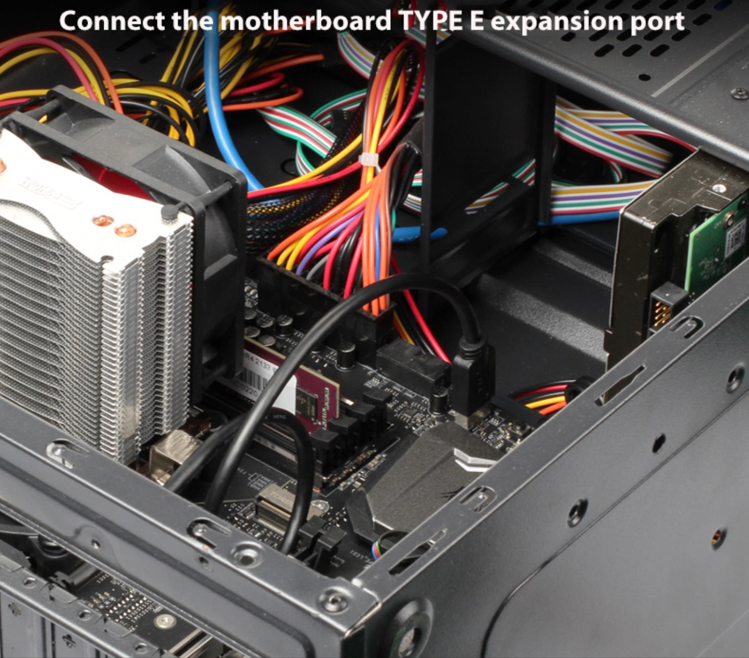 USB 3.1 Type-C Female Panel Mount to USB Type E 20 Pin 10Gbps 0.5m