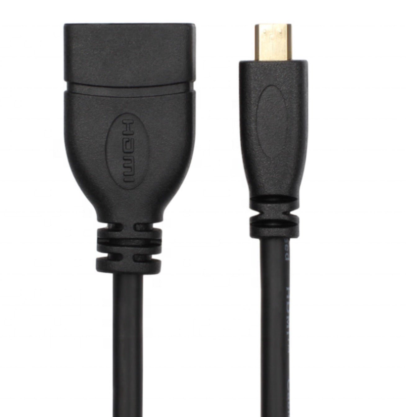 Micro HDMI Male to HDMI Female Adapter Cable for Camera Camcorder 0.15m